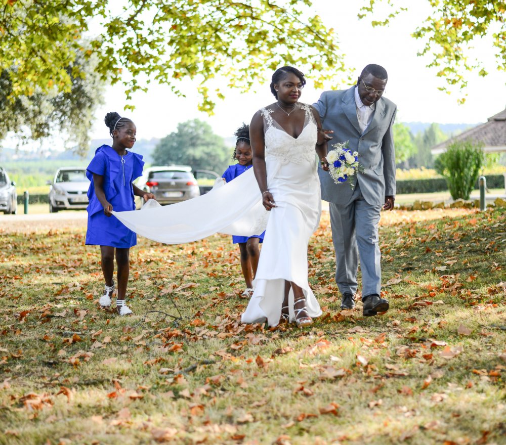 Arrivée de la mariée château de Lastours